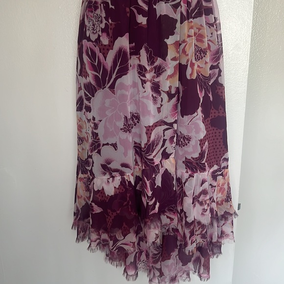 Free People Purple Floral Dress Size 8 - Picture 6 of 7